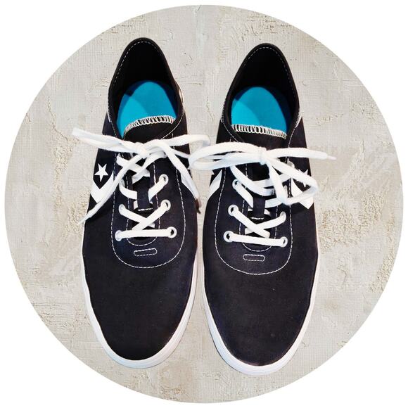 Converse Costa Collapsible Heel Low Ox Black & White Women's Size 9.5 - Picture 1 of 7